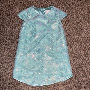 Mermaid Ariel inspired sequin dress